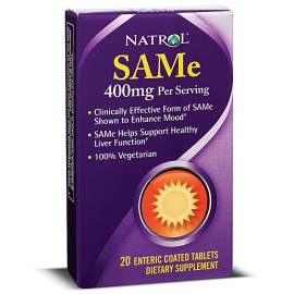 Для печени и ЖКТ SAMe 400мг Natrol  SAMe 400mg

-  Помогает поддерживать здоровую функцию печени
-  100% Вегетарианская
-  Способствует здоровью суставов
