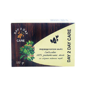 Мыло &quot;Сандаловое&quot;, Day 2 Day Care Натуральное аюрведическое мыло на растительной основе, с маслом Сандалового дерева. Не содержит животных жиров, химических красителей и ароматизаторов.

Производитель	Био Хербал Продактс
Страна	Непал
Объем	100 г
