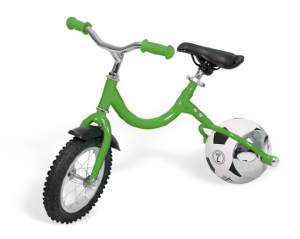 САМОКАТЫ, ВЕЛОСИПЕДЫ, РОЛИКИ Беговел с колесом в виде мяча «ВЕЛОБОЛЛ» зелёный (Bike on ball) 