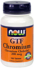 Хром , 200 мкг / GTF Chromium • 100 таблеток (Продукция компании Парадигма (Paradigma)) Балансирует глюкозу и инсулин в крови.
