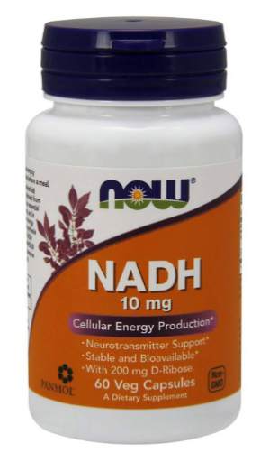 НАДХ(NADH) 10 мг. Мощный натуральный энергетик.  Одна капсула содержит:
NADH (Никотинамид Аденин Динуклеотид  в восстановленной форме)	
10 мг
D-Ribose (Bioenergy RIBOSE®)	
200 мг