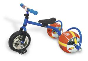 Велосипед с колесами в виде мячей «БАСКЕТБАЙК» синий (Bike on ball) 