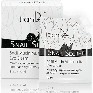 Многофункциональный крем для глаз с муцином улитки Snail Secret  Молодость надо-о-о-лго!
Код: 14602 , Объем: 5 шт. х 10 мл