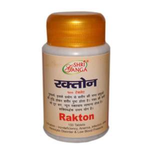 Рактон вати Шри Ганга (Rakton vati Shri Ganga) 100таб Хорошо зарекомендовал себя, как средство, устраняющее аллергические состояния кожи. Лечит аллергии Питта типа. Рактон — устраняет недостаток железа в крови.