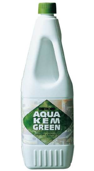 Жидкость для нижнего бака биотуалета Thetford Aqua Kem Green (1,5 л.) Добавляется в бачок для стоков
