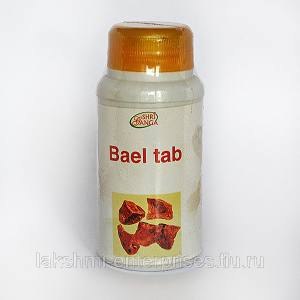 Баель Shri Ganga «Bael Tab» помогает при излечении язв кишечника,120 таб 