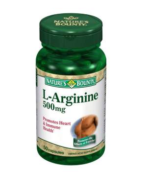 Natures Bounty L-аргинин 500 мг 50 капсул (Нэйчес Баунти) Нормализует периферический кровоток. Повышает эректильную функцию. Улучшает питание мышц при физических нагрузках, делая организм более активным и выносливым. 