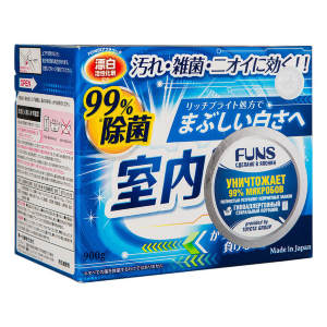 Стиральный гипоаллергенный порошок для чистоты вещей Funs 900 гр Стиральный порошок FUNS предназначен для стирки белого и цветного белья.