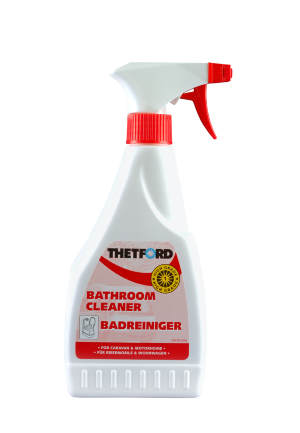 Средство для мытья биотуалета Thetford Bathroom Cleaner, 0,5 л. Чистящее средство Thetford Bathroom Cleaner справится с самыми сложными загрязнениями. Он не только отмоет, но и отбелит, продезинфицирует, придаст поверхности антистатические свойства.