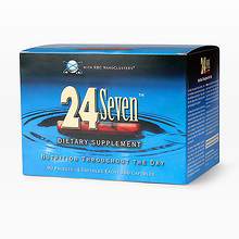 «24/7» комплекс (24 Seven Life Essentials) Продукт содержит ряд витаминных и минеральных веществ, а также мощные природные антиоксиданты. Способствует выработке АТФ; повышению иммунитета; замедлению процессов старения; нейтрализации свободных радикалов; улучшению состояния сердечно-сосудистой и нервной системы; укреплению опорно-двигательного аппарата; улучшению зрения.