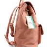 Сумка рюкзак с накладным карманом 27357.5 розовый - Сумка рюкзак с накладным карманом 27357.5 розовый