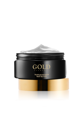 Тающее масло для тела с вытяжкой из черного трюфеля - TRUFFLES INFUSION BODY BUTTER Тающее масло для тела с вытяжкой из черного трюфеля с содержанием золота и натуральных масел и экстрактов стимулирует регенерацию кожи, ускоряет обновление клеток, подтягивает, оказывает мощное антиоксидантное действие