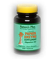 PAPAYA ENZYMES 180 tab - ферменты Вкусные жевательные таблетки Папайя Энзим содержат в своем составе протеолитический комплекс натуральных (изгототовленных из плодов и листьев папайи) ферментов, активно способствующих работе желудочно-кишечного тракта. 