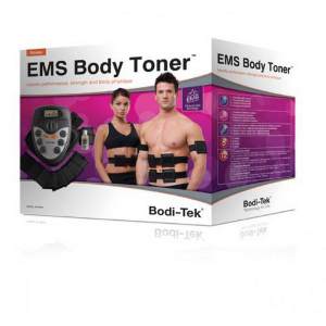 Миостимулятор для тела EMS Body Toner, Bodi Tek  Многофункциональный миостимулятор для мужчин и женщин имеет 12 накладок и 12 программ нагрузки, быстро избавить вас от лишних килограммов, улучшит тонус мышц и придаст им рельеф, устранит целлюлит!