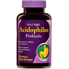 Добавки для здоровья и долголетия Acidophilus Probiotic 100 mg Natrol 100 капсул Упаковка 100 капсул