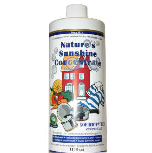 Концентрат НСП Nature’s Sunshine Concentrate (продукция компании NSP (НСП)) Универсальное чистящее средство для мытья окон, любых поверхностей в доме, стирка, кастрюли и сковороды, мытьё фруктов и овощей, не содержит загрязняющих фосфатов, боратов, нитратов.