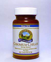 Хром Хелат (Chromium Chelate) 90 табл. (продукция компании NSP (НСП)) Повышает активность инсулина, укрепляет мышцы, а также способствует нормализации обмена белков, жиров и углеводов.