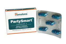 HIMALAYA PARTY SMART CAPS предотвращает развитие симптомов похмелья,5кап 