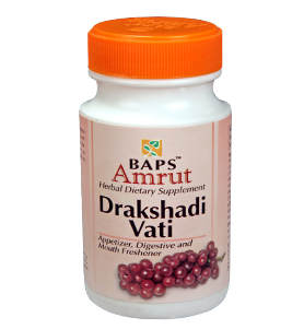 Drakshadi Vati Baps Amrut 100 гр – здоровая печень! Применяется при нарушение функции печени, токсичное состояние организма, очищение организма от влияния алкоголя, рвота, общая слабость, головокружение, бессонница, желтуха, заболевания Вата и Питта типа, кровотечение из носа
