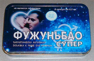 Биодобавка БАД для повышения потенции Фужуньбао Супер (синий) Препарат способствует притоку крови к половому члену, постоянно доставляет к нему питательные вещества, необходимые для активной половой жизни.