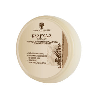 Баархад - Бархат  Питательная крем-маска для лица с норковым маслом

Эффективно питает и увлажняет кожу, стимулируя ее регенерацию, улучшая цвет лица и эластичность кожи.
