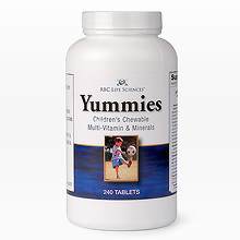 Детские вкусные витамины (Yummies) Детские витамины Yummies в виде жевательных таблеток с приятным фруктовым вкусом вишни и тропических фруктов обеспечат растущий организм Вашего ребенка всеми необходимыми витаминами и минералами. Витамины Yummies нужны в любое время года для полноценного физического и умственного развития Ваших малышей!