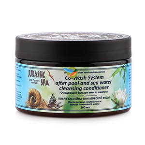 Очищающий бальзам вместо шампуня &quot;Co-Wash System&quot;, после морской воды и бассейна Jurassic Spa 

Со-Wash System основана на том, что волосы очищаются не шампунем, а специально разработанным для этой цели бальзамом.