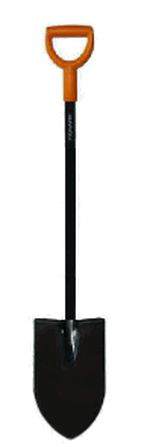 Лопата для земляных работ «Эргокомфорт» Fiskars Штыковая лопата серии «Эргокомфорт» отличается своей эргономичностью. Её рукоятка выполнена из стальной трубы.