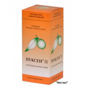 Нуксен III черный орех (Антидиабетический эликсир) 100 мл. Нуксен III черный орех (Антидиабетический эликсир) 
