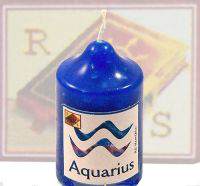 Астральная свеча Водолей (Aquarius) Астрологические, или зодиакальные свечи.