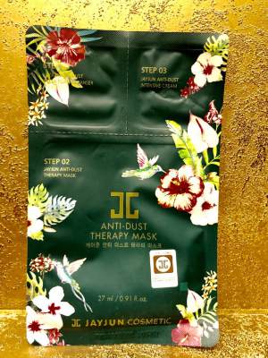 100 шт Трехфазная маска JAYJUN COSMETIC Anti-Dust Therapy Mask За 3 этапа можно эффективно очистить, увлажнить и защитить кожу, страдающую от негативных воздействий плохой экологии – пыли и смога – при жизни в городе.

