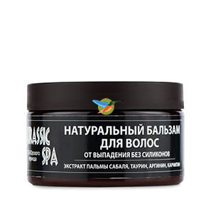 Натуральный бальзам для волос от выпадения Jurassic Spa 

Натуральные восстанавливающие вещества осаждаются на волосах значительно медленнее, чем силиконы, поэтому бальзам требует времени для воздействия. Без силиконов невозможно добиться легкого расчесывания мокрых волос, поэтому при длинных волосах рекомендуется дать им высохнуть перед расчесыванием.
