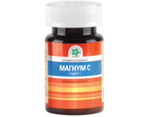 Магнум С / Крепкий иммунитет и антиоксидантная защита Magnum С
Натуральный витамин C для крепкого иммунитета

Комплекс растительного происхождения, созданный по технологии Ester-C®.
Нейтральная и пролонгированная форма витамина С с комплексом цитрусовых биофлавоноидов.
Крепкий иммунитет и антиаксидантная борьба со старением без аллергических реакций.

Произведено в США.
СГР: 
№ 77.99.11.003.Е.012854.12.14 от 26.12.14
Магнум С	60 капс.	Арт: 2006R	банка		
Магнум С	30 капс.	Арт: 2006TR	банка