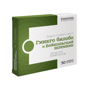 Гинкго билоба и байкальский шлемник ESSENTIALS by Siberian Health Гинкго билоба и байкальский шлемник

Активизация мозговой деятельности
