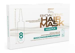 ALV Биоактивная многофункциональная Маска “Восстанавливающая” Маска помогает восстановить структуру и здоровье волос после различных гормональных изменений, внешних воздействий при стайлинге или в путешествиях.