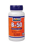 В-50 / Комплекс витаминов группы b (b1, b2, b3, b5, b6, b12) • 100 таблеток (Продукция компании Парадигма (Paradigma)) Витамины группы В - это одна из важнейших групп питательных веществ. Эти витамины тесно взаимосвязаны и объединяются в одну группу, которую называют В-комплексом.