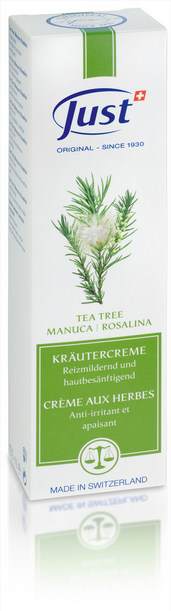 Крем "Чайное дерево" Just Юст, 30 мл 
Крем Чайное Дерево (Tea Tree Manuca Rosalina cream) Юст – высокоэффективное средство для лечения и ухода за кожей из Швейцарии