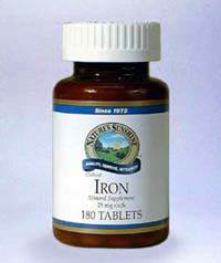 Железо Хелат (Iron Chelate) 180 табл. (продукция компании NSP (НСП)) Восстанавливает нормальный уровень железа в крови. 