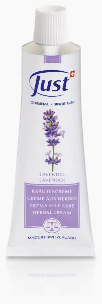 Крем Лаванда Just Юст, 30 мл 
Крем Лаванда (Lavender cream) Юст

    Чувствуете сухость и стянутость кожи рук? Крем Лаванда Юст сделает Ваши ручки нежными и изумительно гладкими. 
    Кожа на ваших пятках сухая и трескается? Крем лаванда Юст смягчит и вылечит пяточки!
    Вы запланировали рождения ребенка? Крем Лаванда Юст будет бережно заботиться о коже вашего Малыша! 
    Ищите эффективное средство от синяков и ушибов? Максимальную защиту Вам окажет крем Лаванда Юст!
    Хотите ощутить легкость ног? С кремом Лаванда Юст это легко!
