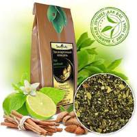 Засахаренный миндаль, зеленый чай с миндалем, цветками лайма и корицей