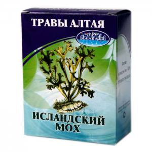 Беловодье Исландский мох цельный 25г В народной медицине исландский мох используют при туберкулезе легких, коклюше, бронхиальной астме и других болезнях дыхательных органов.