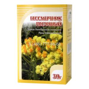  Бессмертник песчаный (цветки), 30 г Показания к применению Бессмертник песчаный (цветки):

- Заболевания печени, желчного пузыря и желчных путей, почек и мочевого пузыря (в том числе почечнокаменная болезнь);

- Заболевания желудочно-кишечного тракта;

- Женские заболевания;

- Заболевания кожи;

- Гипертоническая болезнь;

- Ревматизм;

- Подагра.