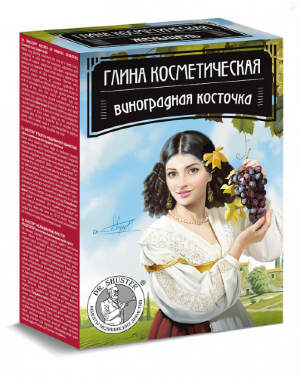 Глина косметическая Виноградная косточка 100г Экстракт виноградных косточек богат антиоксидантами