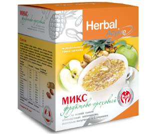 Микс Herbal Active фруктово-ореховый мюсли с витаминами и маточным молочком от компании Арт Лайф Микс Herbal Active – это новый комбинированный продукт функционального питания, основу которого составляют злаковые хлопья, смешанные с кусочками фруктов, а также арахисом, маком и кунжутом