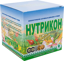 Нутрикон Голд, гранулы, 350 г Нормализует моторно-эвакуаторную функцию кишечника, улучшает обменные процессы в слизистой оболочке ЖКТ, обладает энтеросорбционным, дезинтоксикационным, легким желчегонным, общеукрепляющим, легким противовоспалительным действием, нормализует микрофлору толстой кишки, липидный, углеводный и минеральный обмен. Является низкокалорийным продуктом. Обладает адаптогенным, иммуномодулирующим, лёгким тонизирующим в отношении нервной и сердечно-сосудистой систем эффектами, нормализует обмен веществ и гормональный баланс в организме, стимулирует кислотообразование в желудке.