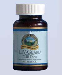 Лив - Гард (Liv-Guard) 50 табл. (продукция компании NSP (НСП)) В качестве питательной поддержки может использоваться при: токсических поражениях печени, хронических гепатитах; циррозе печени, холецистите, дискинезиях желчевыводящих путей и желчного пузыря. 