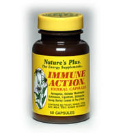 IMMUNE- ACTION (Herbal Capsules) Укрепить организм поможет Иммун-Экшн. В состав этой формулы входят известные и хорошо изученные растения: по д'Арко, эхинацея, астрагал, лигуструм (противовоспалительное, с мягким мочегонным действием), листья молодого ячменя (прекрасный источник редких микроэлементов) и гриб шиитаке. 